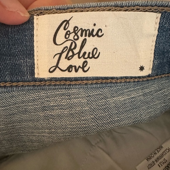 Cosmic Blue Jean Shorts - Picture 3 of 3